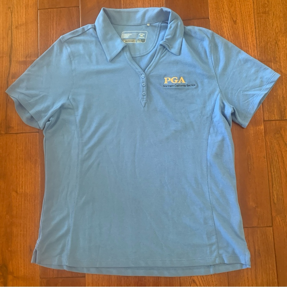 Cutter & Buck CB DryTech Polo Size XL Bayou Blue PGA Northern California section